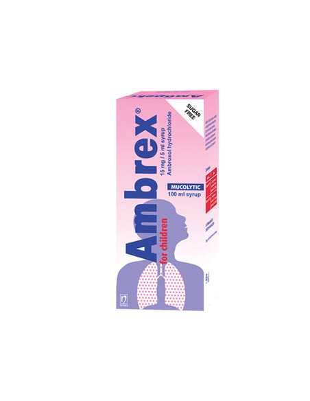 Ambrex 15mg/5 ml syrup for children 100 ml / Амбрекс 15мг/5 мл сироп за ...