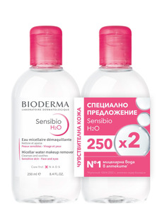 Bioderma Sensibio Мицеларна вода за чувствителна кожа 2 х250 мл