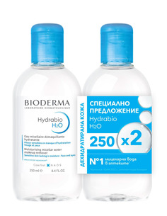 Bioderma Hydrabio Почистваща мицеларна вода 2 х250 мл