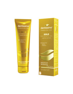 Dentissimo Gold Избелваща гел паста за зъби със злато 75 мл