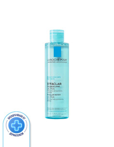 La Roche-Posay Effaclar Ultra Мицеларна вода за лице за мазна и чувствителна кожа 200 мл
