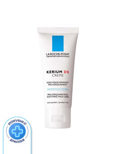 La Roche-Posay Kerium DS Успокояващ крем за лице за кожа с излющвания и себореен дерматит 40 мл