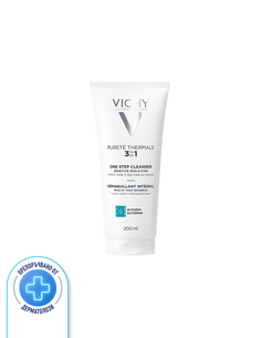 Vichy Pureté Thermale Интегрално почистващо мляко 3-в-1 за лице за чувствителна кожа 200 мл