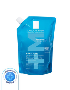 La Roche-Posay Effaclar Почистваща гел-пяна за лице за мазна и чувствителна кожа в ЕКО опаковка 400 мл