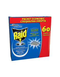 Raid Ламинирани таблетки срещу комари за електрически изпарител 60бр