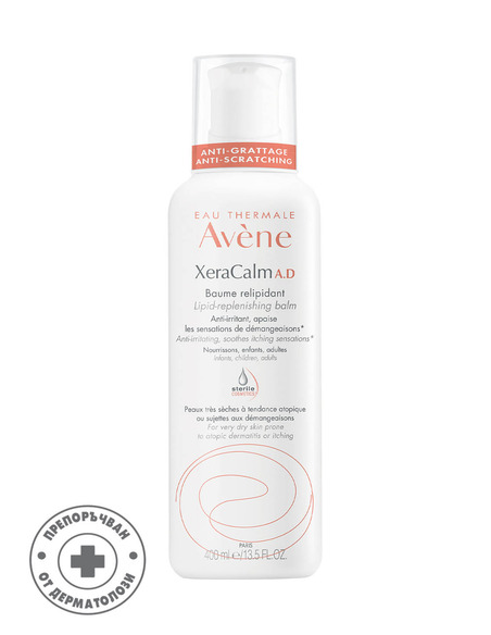 Avene XeraCalm A.D Релипидиращ балсам за суха и склонна към атопия кожа 400 мл