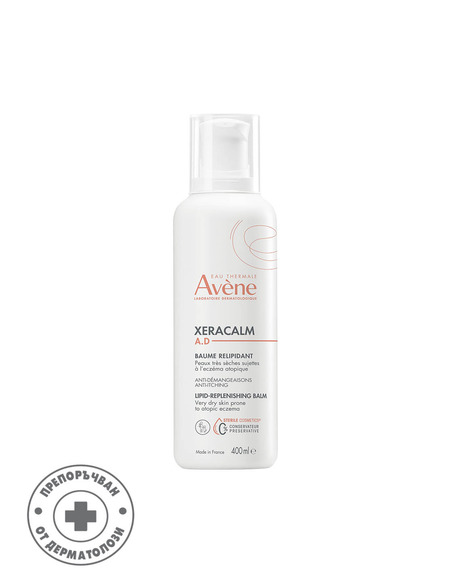 Avene XeraCalm A.D Релипидиращ балсам за суха и склонна към атопия кожа 400 мл