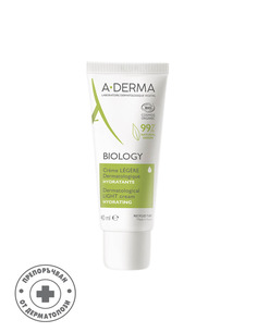 A-Derma Biology Дерматологичен хидратиращ лек крем за лице 40 мл