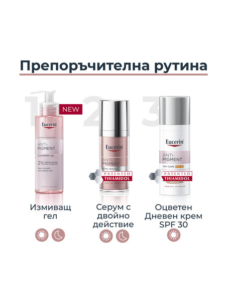 Eucerin Anti-Pigment Оцветен дневен крем за лице с SPF30 Тъмен цвят 50 мл