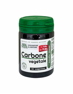 Paladin Pharma Sanavita Carbone Vegetale Compresse Активен въглен 334 mg х60 таблетки