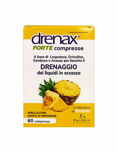 Paladin Pharma Drenax® Forte compresse Drenaggio Дренакс Форте+ Бромелаин и ананас х60 таблетки