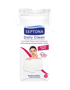 Septona Daily Clean Тампони за грим квадратни удебелени х50 броя