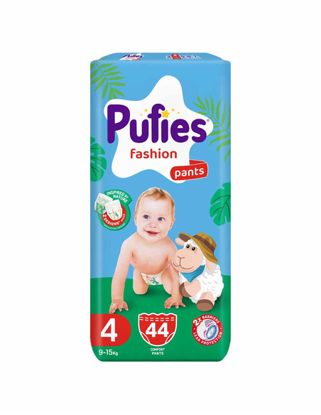 Pufies Fashion Pants Maxi  Maxi Pack Бебешки Пелени гащи Размер 4 от 9-15 кг х44 броя