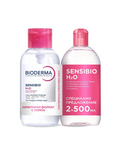 Промо Комплект Bioderma Sensibio Мицеларна вода с помпа 2 броя х500 мл