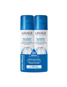 Промо Комплект Uriage Eau Thermale Хидратираща и успокояваща термална вода 2 х 300 мл