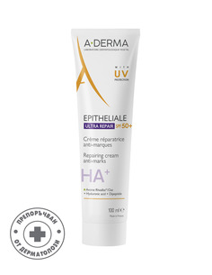 A-Derma Epitheliale Ultra Repair HA+ Възстановяващ крем с SPF50+ 100мл