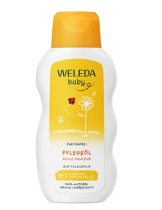 Weleda Baby Почистващо масажно олио с невен 200 мл