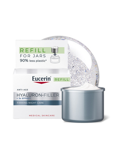 Eucerin Hyaluron-Filler + 3x Effect Стягащ нощен крем пълнител 50 мл