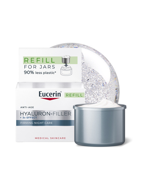 Eucerin Hyaluron-Filler + 3x Effect Стягащ нощен крем пълнител 50 мл
