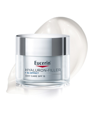 Eucerin Hyaluron-Filler + 3x Effect Дневен крем за суха кожа SPF15 50 мл