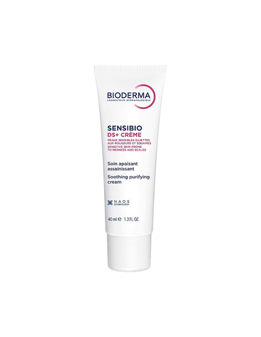 Bioderma Sensibio DS+ Успокояващ крем за чувствителна кожа със зачервявания и сквами 40 мл